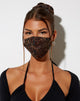 Immagine della maschera per il viso in marrone scuro Boa