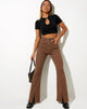 Immagine dei jeans Seam Split in Rich Brown