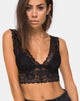 Immagine di Sejie Bralet Crop in pizzo nero