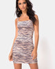 Immagine di Selah Bodycon Dress in velluto Golden Tiger