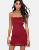 Immagine di Selah Bodycon Dress in Mini Stripe Rosso e Nero