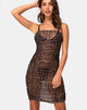 Immagine del vestito Seruchi in maglia leopardata