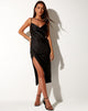 Immagine di Shantique Vestito midi in raso nero