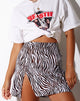 Immagine di Shenka Mini Skirt in Zebra Vertical