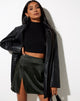 Immagine di Shenka Mini Gonna in raso Dark Khaki