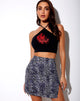 Immagine di Sheny Mini Skirt in Rar Leopard Grey