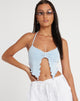 immagine di Top Shima in Crepe Baby Blue