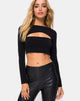 Immagine di Shimla Cutout Crop Top nero