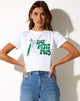 Immagine di Shrunk Tee in Bianco Mon Petit Pois