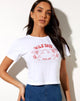 Immagine di Shrunk Tee in bianco Wild Soul