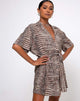 Immagine di Siare Shirt Dress in Croc Neutral Grey
