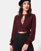 Immagine di Sibel Top in Dotty Rose Nero