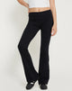Immagine di Signe Pantaloni sartoriali regular bootcut in lycra nero