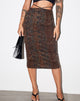Immagine di Seody Midi Skirt in marrone scuro Boa