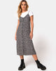 Immagine di Sini Slip Dress in Ditsy Rose Nero