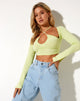 Immagine di Sira Crop Top in Elfin Yellow