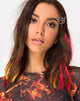 Immagine dell'estensione per capelli in arancione bruciato di The Unicorn Glow