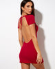 Immagine di Sonali T-Shirt Dress in Rib Racing Red
