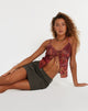 immagine di Soren Cami Top in Abstract Paisley Red