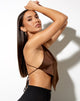 Immagine di Spence Top in satin Rich Brown