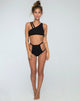 Immagine di Still Water Cutout Bikini Bottom in Nero