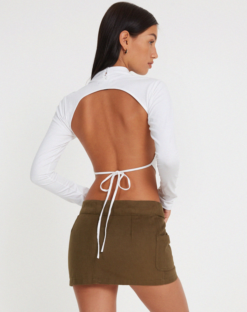 Minigonna Stina Cargo in Khaki
