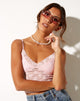 Immagine degli occhiali da sole Yumi in rosa e oro
