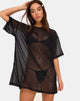 Immagine di Sunny Kiss Tee in Crystal Net Nero
