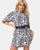 Immagine della t-shirt Sunny Kiss in Mono Animal Grigio e Bianco