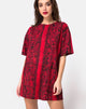 Immagine di Sunny Kiss Tee in Rosso Serpente