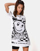 Immagine di Sunny Kiss Tee in bianco con Dream Scape nero