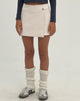 imageof MOTEL X JACQUIE Gonna a ruota in PU Off White