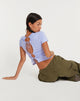 immagine di Surtie Crop Top in lilla pastello