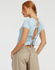 immagine di Surtie Crop Top in blu polvere