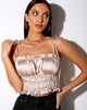 Immagine di Silvia Cami Top in raso Champagne