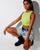 Immagine di Tasve Crop Top in Lime