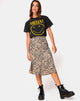 Immagine di Tauri Midi Skirt in 90s Zebra Taupe