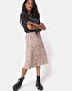 Immagine di Tauri Midi Skirt in Safari Taupe