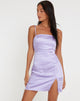 immagine di Tavina Mini Dress in Satin Lilla