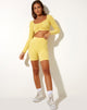 Immagine di Sarma Short in Pointelle Lemon Diamond Shape