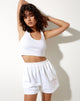 Immagine di Terry Short in White Pearl Sand Embro