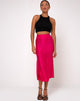 Immagine di Tindra Midi Skirt in Satin Zebra Fuchsia