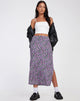 immagine di Tindra Midi Skirt in Lilac Blossom