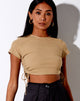 Immagine di Tiner Crop Top in Rib Cocoa