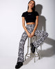 Immagine di Tiney Crop Tee in nero Virgo Diamante