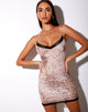 Immagine di Tishe Bodycon Dress in Mesh Sand Leopard
