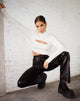 Immagine di Tronis Crop Top in Rib Star Bianco