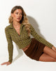 immagine di Tusha Top in verde Chevron
