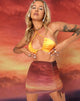 Immagine di Bella Bodycon Gonna in Sunset Melt