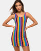 Immagine di Uniper Bodycon Dress in New Vertical Mixed Stripe